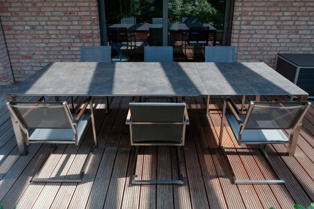 Gartentisch Ausziehbar Edelstahl Hpl Garten Ideen